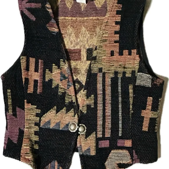 Vintage Rough Rider Circle T Western Vest Size Small - Picture 8 of 11